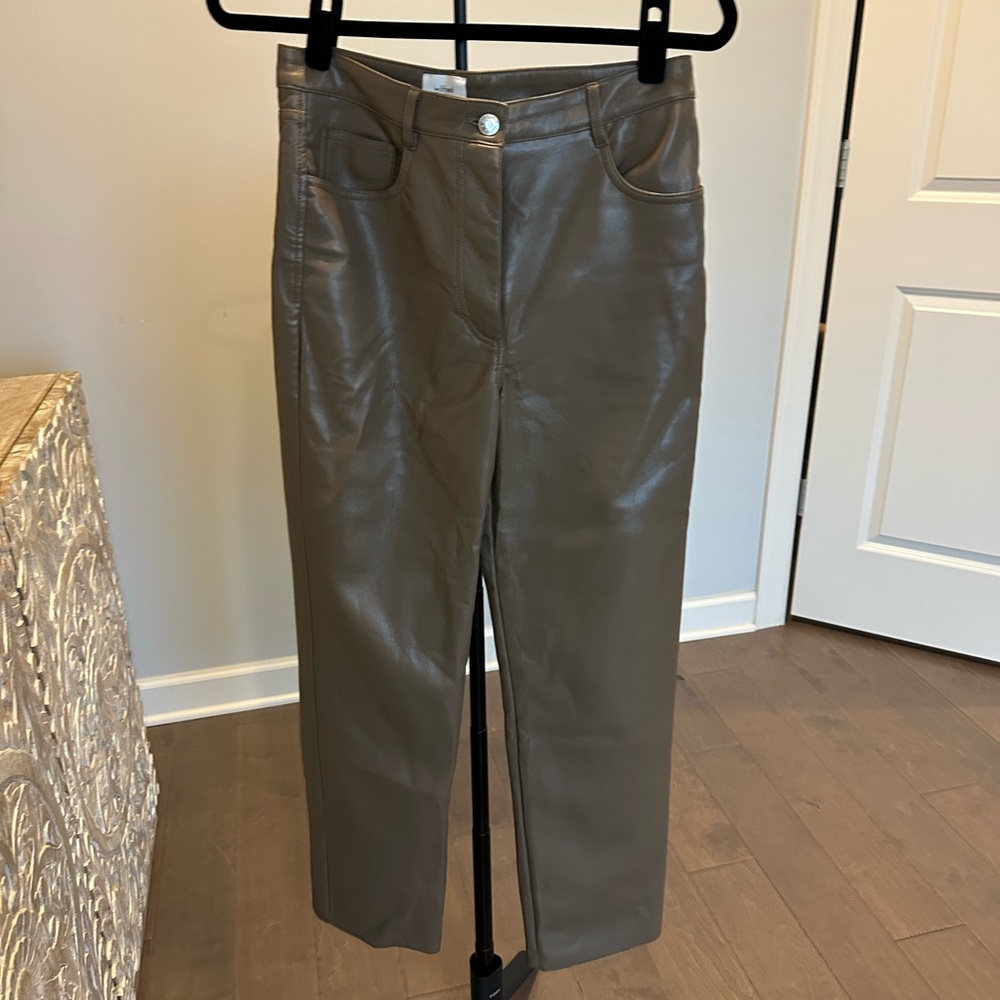 Wilfred brown leather pants
